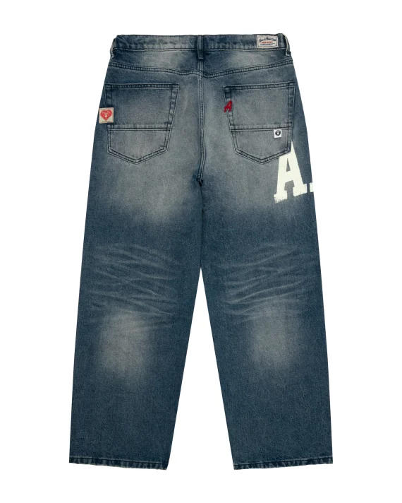 ايه ايه بي إي AAPESPORT logo jeans